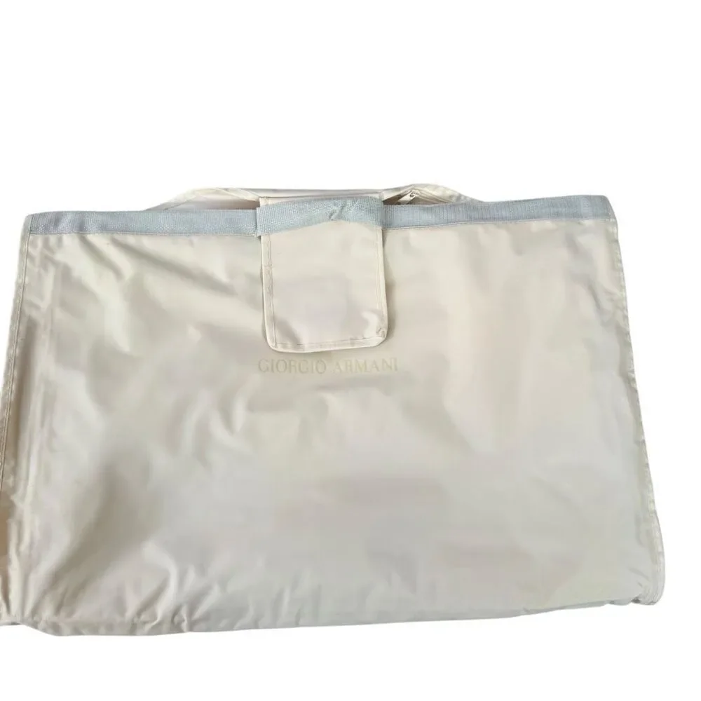 Giorgio Armani traveling garment bag beige